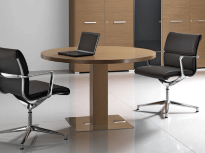 Arche Round Meeting Tables With Chrome Base Mainimg
