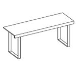 Small Rectangular Shape Table (4 Persons, Console Table)