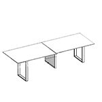 Large Rectangular Shape Table (12 and 14 Persons)