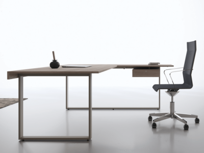 Ernesto – Executive Desk With Leather Inlay
