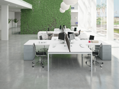 Gate Melamine Faced Chipboard Office Workstation 1