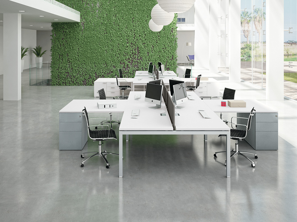 Gate Melamine Faced Chipboard Office Workstation 1