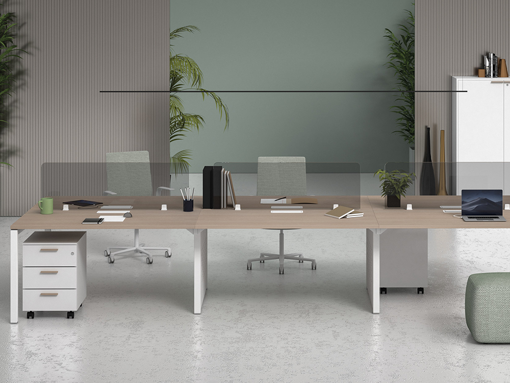 Gate Melamine Faced Chipboard Office Workstation 3