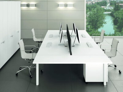 Gate Melamine Faced Chipboard Office Workstation 4