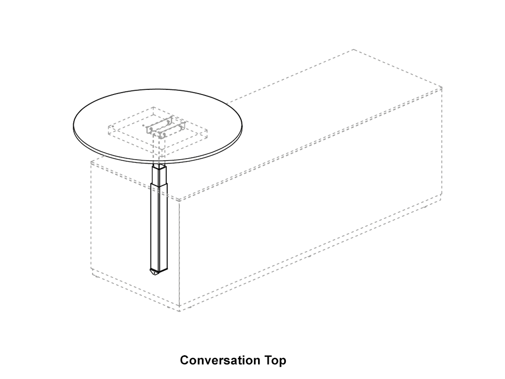 Luxor – Elegant Reception Desk With Overhang 2 Top