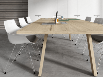 Take Off Rectangular Meeting Table With Coated Legs 1