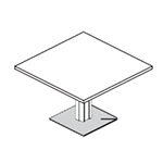 Square Shape Table (2 and 4 Persons)