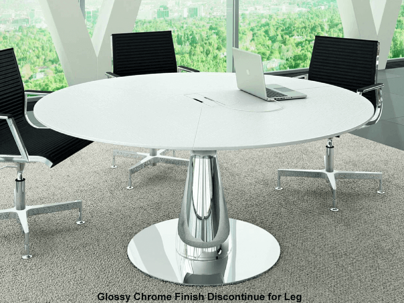 Yadon Round And Oval Shape Meeting Table 2