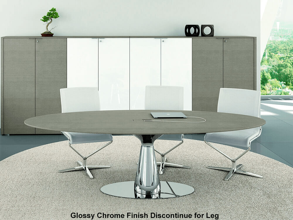 Yadon Round And Oval Shape Meeting Table 3