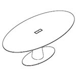 Oval Shape Table (6 Persons)