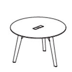 Round Shape Table (4 Persons)