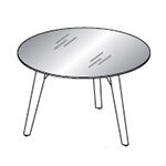 Round Shape Table (4 and 8 Persons)