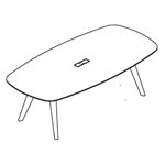 Rounded Corner Shape Table (8 and 10 Persons)