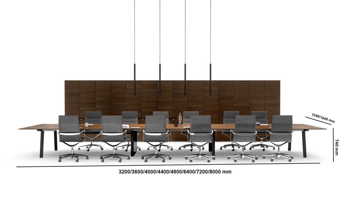 Yahvat Meeting Table Middle Leg With Insulation Panel