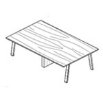 Small Rectangular Shape Table (8 and 10 Persons)