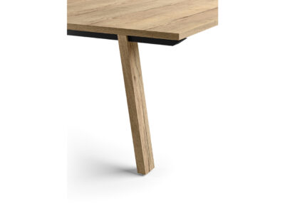 Yahya – Traditional Oak Rectangular Meeting Table With Coated Legs 01