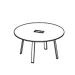 Round Shape Table (4 and 8 Persons)