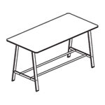 Small Rectangular Meeting Table (6 and 8 Persons)