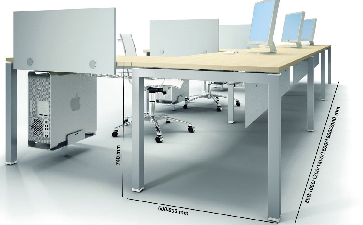 Yashri Operational Desk With Optional Return And Modesty Size