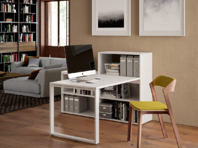 Fresca – Modern Home Office Desk With 5 Shelf Storage