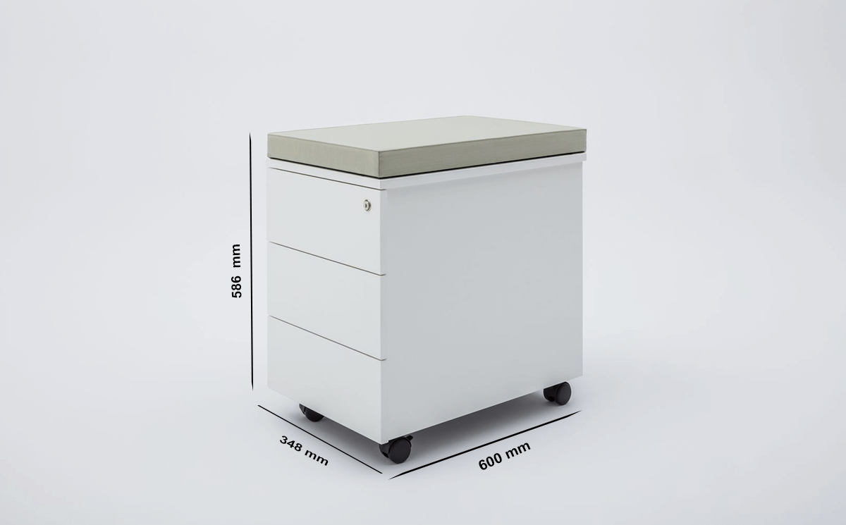 Donna Under Desk Pedestal Storage Size