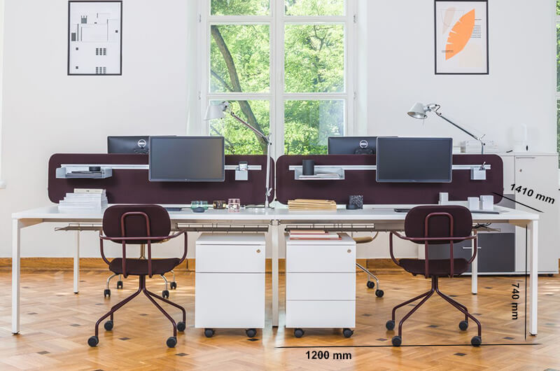 Bloom 1 – Operational Office Desk For 2, 4 and 6 Persons