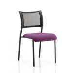 Dale – Mesh Back Visitor Chair Black Withoutarms Purple