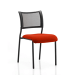 Dale – Mesh Back Visitor Chair Black Withoutarms Red