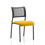 Dale – Mesh Back Visitor Chair Black Withoutarms Yellow