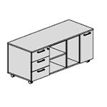 Linea – Credenza Unit On Castors