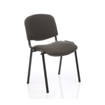 Robin – Black Frame Stacking Chair Charcol