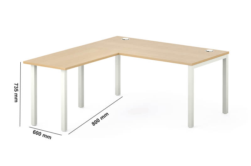 Arial Executive Desk With Fixed Legs Perfect Adtion