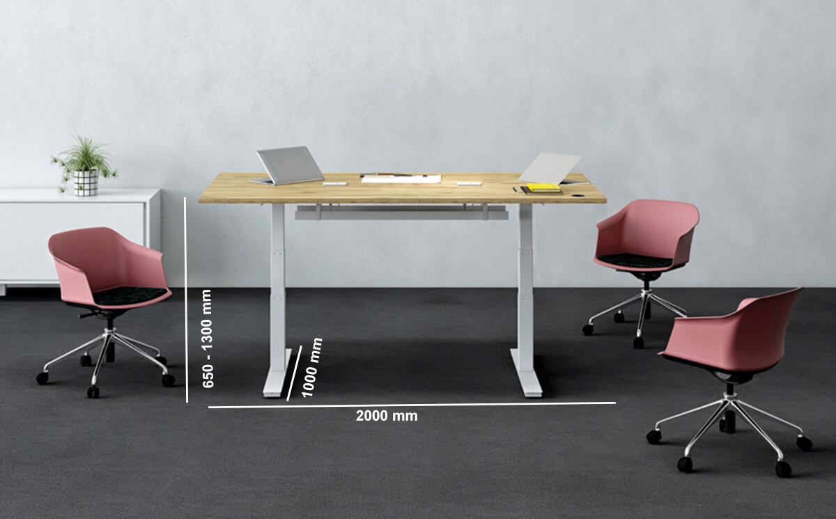 Axel Electric Height Adjustable Meeting Table Dimension Image Axel Electric Height Adjustable Meeting Table Dimension Image