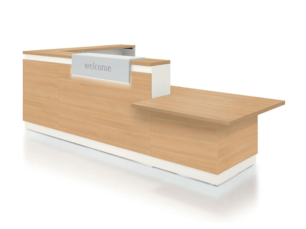 Byanca 1 Reception Desk With Dda Approved Wheelchair Access Unit 7