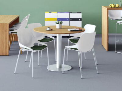 Eloise Round Desk With Central Round Base Main Image