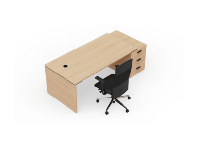 Geno – Rectangular Executive Desk With Panel Legs And Optional Return Supporting Pedestal 12 Img