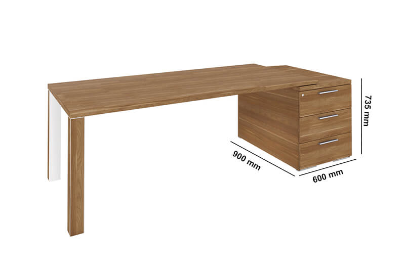 Kara Rectengular Desk With 4 Legs Perfect Addtion