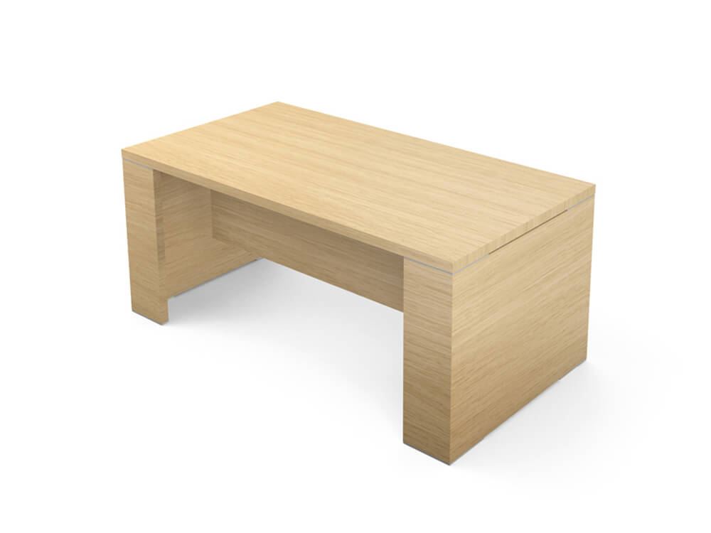 Kara Rectengular Desk With Panel Legs