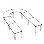 Large U Shape Table (14 Persons)