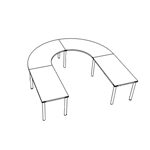 Medium U Shape Table (12 and 16 Persons)