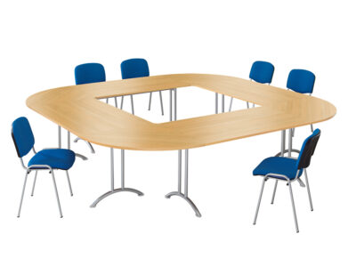 Open Sided Rectangular Meeting Table Main Image