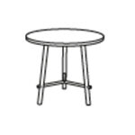 Round Shape Table (2 and 4 Persons H-735)