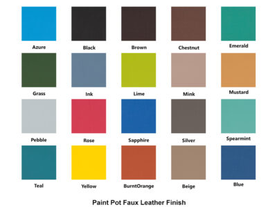 Agua Paint Pot Faux Leather Finish