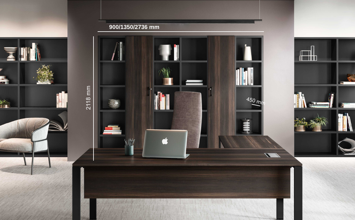 Alexia Wood Finish High Cupboard Size Img