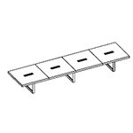 Large Rectangular Shape Table (16 Persons)