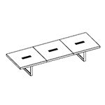 Medium Rectangular Shape Table (12 Persons)