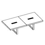 Small Rectangular Shape Table (8 Persons)