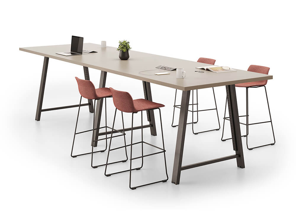 Croyd Rectengular High Meeting Table Main Image