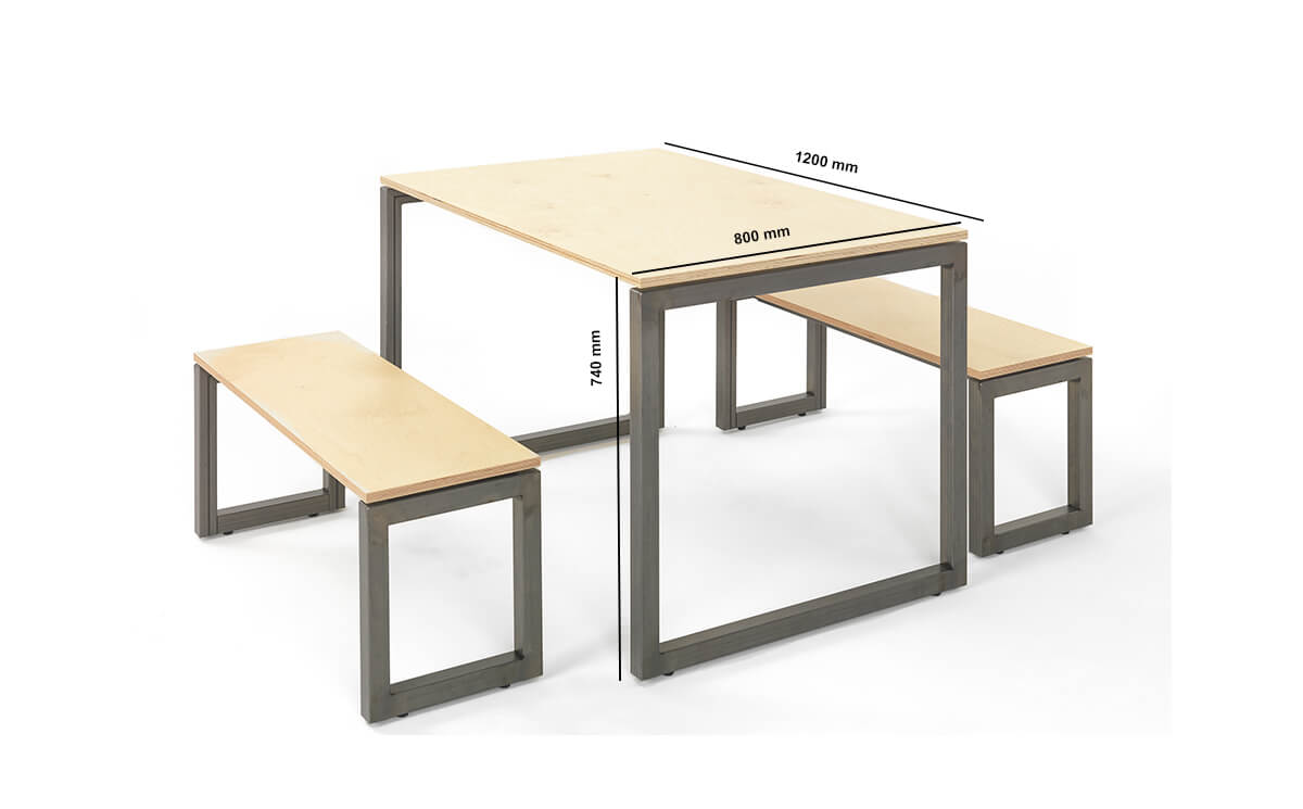 Emerson Breakout Rectengular Meeting Table Dimension Image