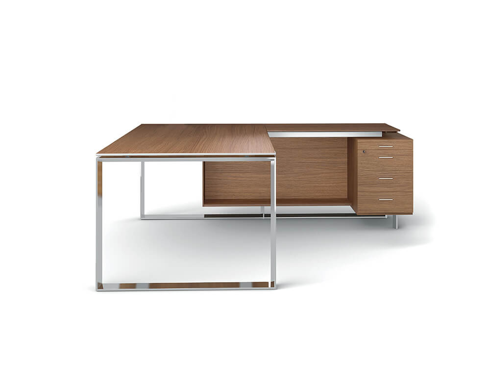 Enrique 1 Sleek Loop Ring Leg Executive Desk1